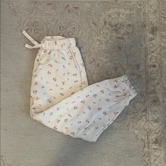 Zara Girls Floral Jogger Pants - Picture 1 of 5